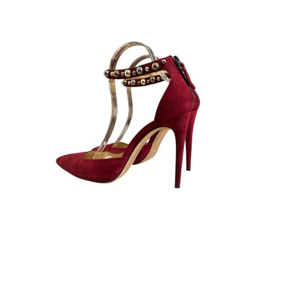 Alexandre Birman Womens Beaded Ankle Strap Stiletto Heels Pumps Size 40 Cocktail - Picture 5 of 13